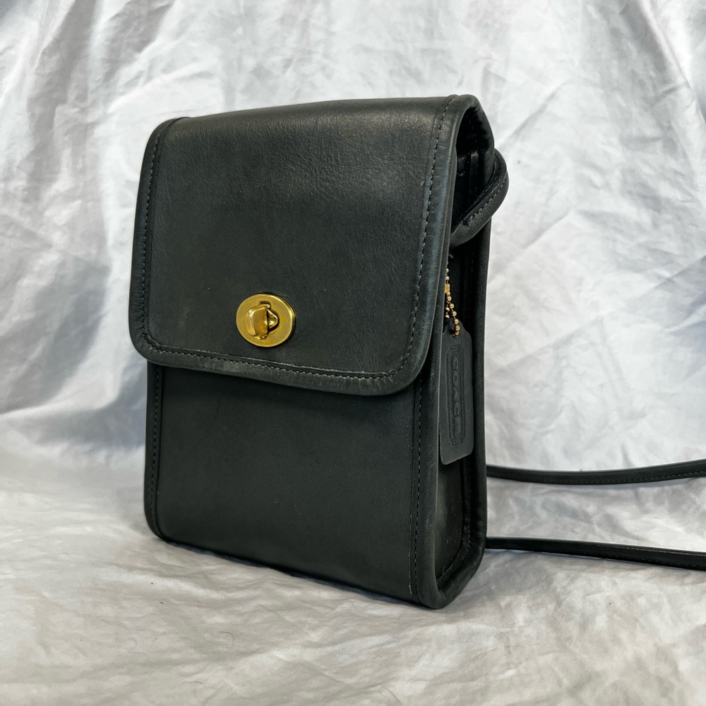 VNTG Coach Scooter Bag - Dark Forest Green Glove Tanned Leather